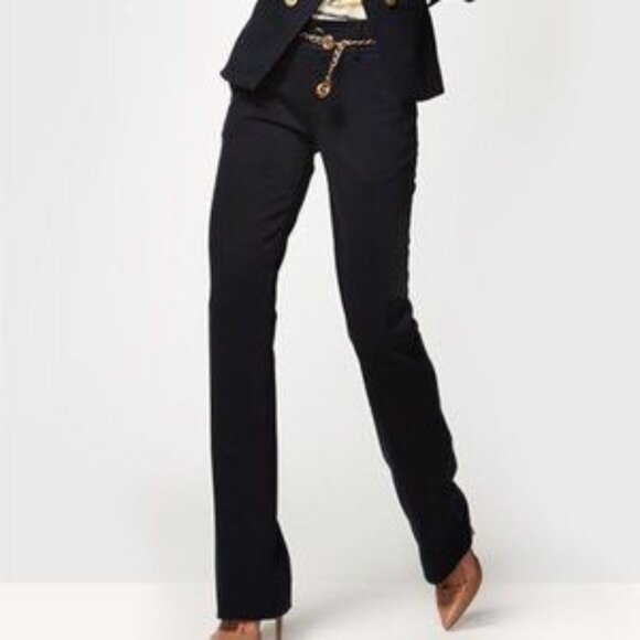 Cabi-Top-Notch black Trouser mid-rise w/pockets & straight leg-size 8 - Picture 1 of 16